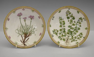Lot 331 - Royal Copenhagen - Pair of 'Flora Danica' porcelain bowls