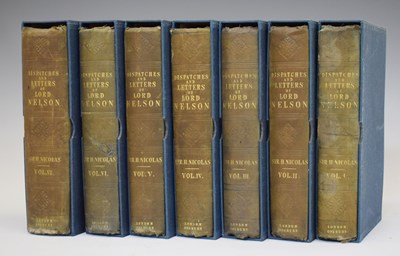 Lot 596 - Sir Nicholas Harris Nicolas (ed.), ‘The Dispatches and Letters of Vice Admiral Lord Viscount Nelson’