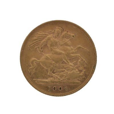 Lot 295 - Victorian gold half sovereign, 1900