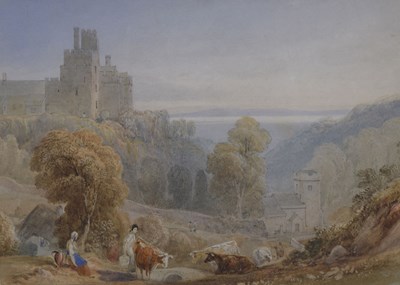 Lot 388 - Attributed to Samuel Jackson RWS (1794–1869) - Watercolour - St. Donats Castle, Glamorgan