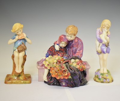 Lot 550 - Three early 20th century ceramic figures