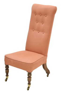 Lot 737 - Early Victorian simulated rosewood nursing chair