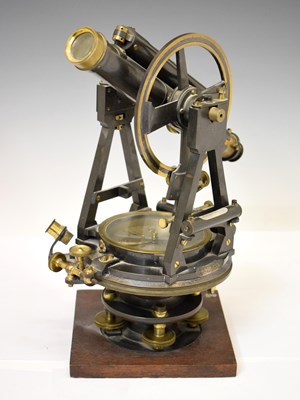 Lot 451 - Troughton & Simms anodised brass transit theodolite