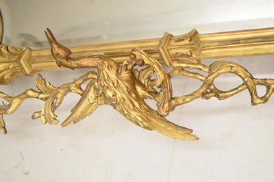 Lot 474 - Impressive 19th century Chippendale revival giltwood and gesso wall mirror
