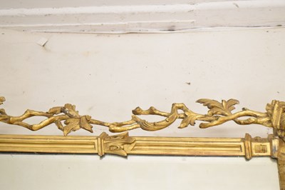 Lot 474 - Impressive 19th century Chippendale revival giltwood and gesso wall mirror