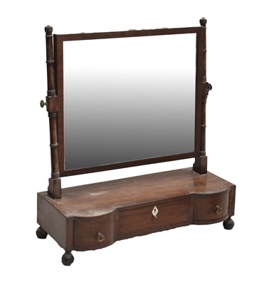 Lot 714 - Regency mahogany swing dressing mirror