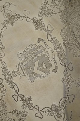 Lot 149 - Late Victorian silver gallery tray
