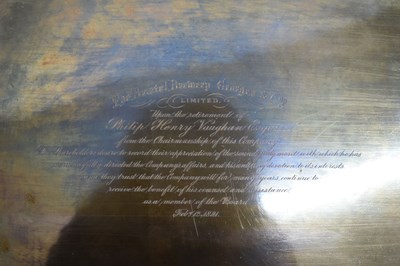 Lot 149 - Late Victorian silver gallery tray
