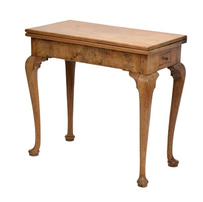 Lot 478 - George II walnut card table