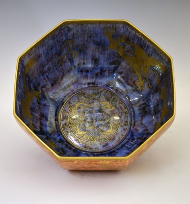Lot 327 - Wedgwood Dragon Lustre octagonal bowl