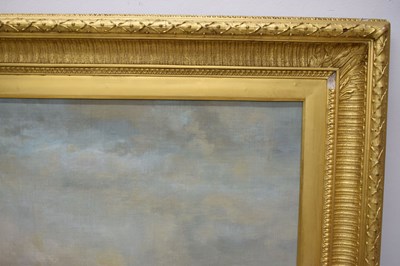 Lot 395 - Francois Etienne Musin (Belgian, 1820-1888) - Oil on canvas - A Naval Engagement