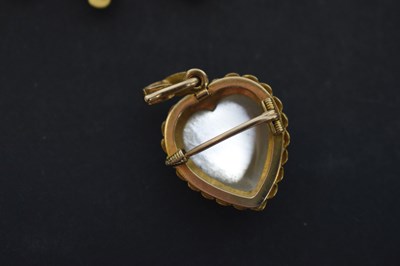 Lot 63 - Late Victorian / Edwardian turquoise, pearl, diamond and moonstone pendant necklace