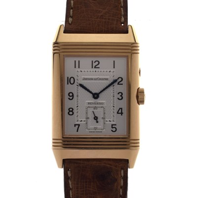 Lot Jaeger-LeCoultre - Reverso Night & Day 18k cased wristwatch, ref. 270.2.54