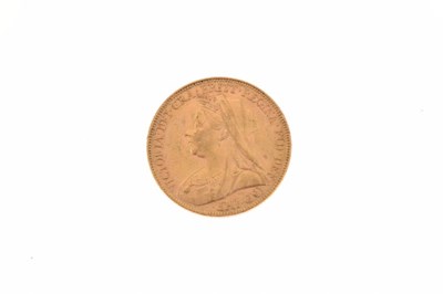 Lot 114 - Gold Coins - Queen Victoria gold sovereign 1899