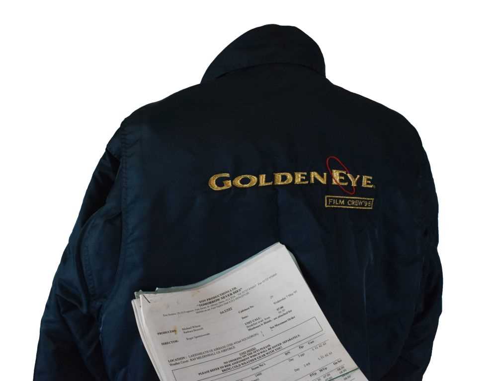 Lot 191 - Film Interest - 007 James Bond 'Goldeneye' film crew '95 jacket