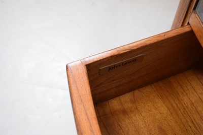 Lot 519 - Pair of Frank Hudson for John Lewis 'Hemingway' display cabinets of bowfront form