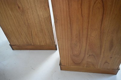 Lot 519 - Pair of Frank Hudson for John Lewis 'Hemingway' display cabinets of bowfront form