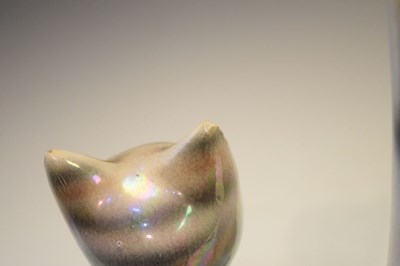 Lot 348 - Two Dutch ceramic cats
