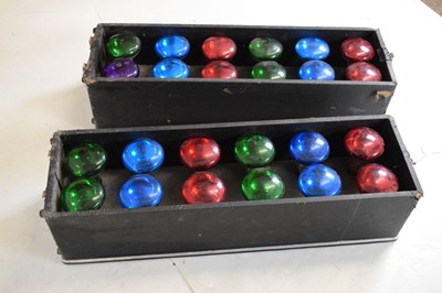 Lot 740 - Pair of 1970s/1980s twelve bank disco light box